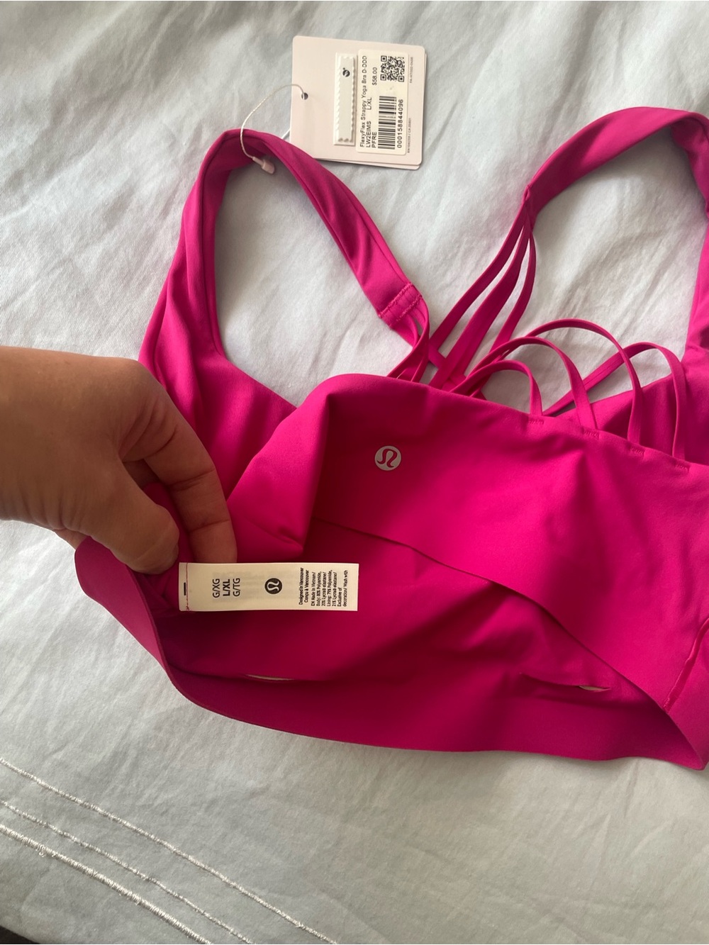 lululemon athletica Strappy Sports Bra - Hot Pink - Picture 5 of 6
